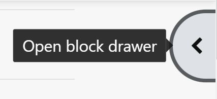 Open block drawer toggle on a Moodle course page