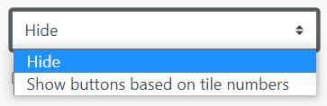 Moodle course settings option for showing filters for tiles