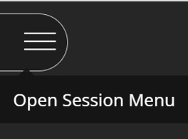 The Open Session Menu tab inside a Collaborate class