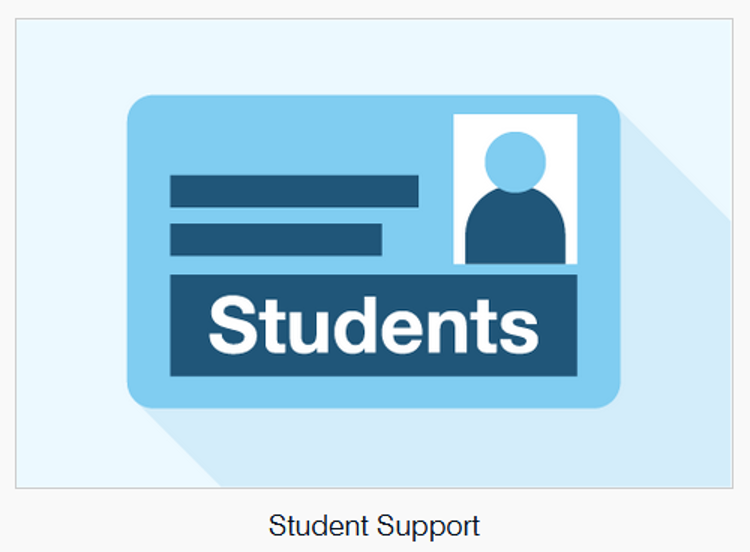 The Student Support link on UAL's MySupport page 