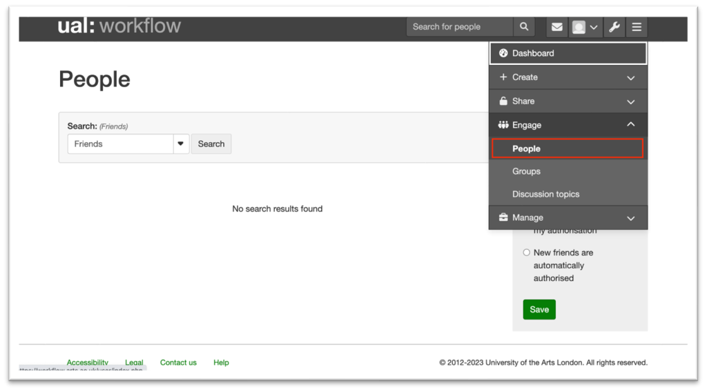 The Workflow People page