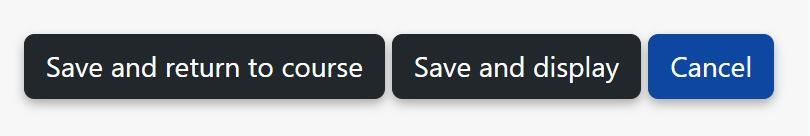 The save options in Tab display settings