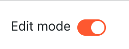 The Edit mode toggle in Moodle