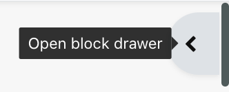 The Open block drawer tab in Moodle