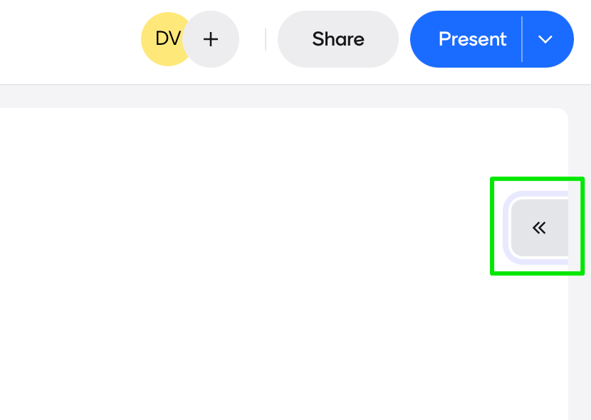 Expand result menu