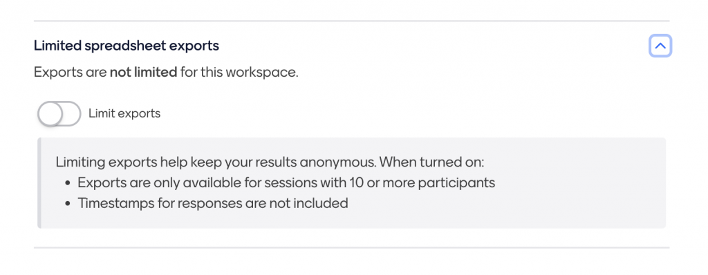 Restricted Excel Export